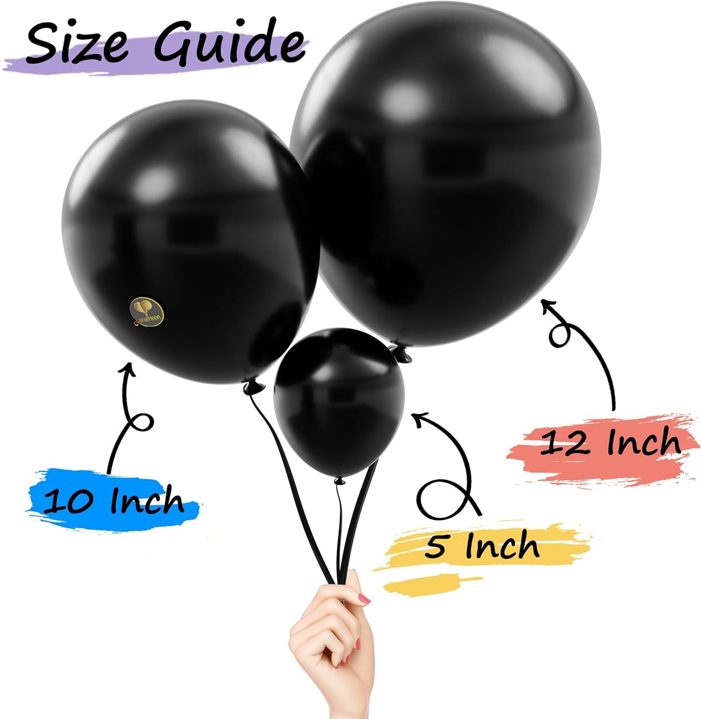 AFTERLOON® Biodegradable Balloons 24 pcs Pearlized Purple 10 Inch, Pearlescent Thickened Extra Strong Natural Latex Helium Float, Colorful Bulk Color ballon Globos Para Decoration De Fiestas Kids