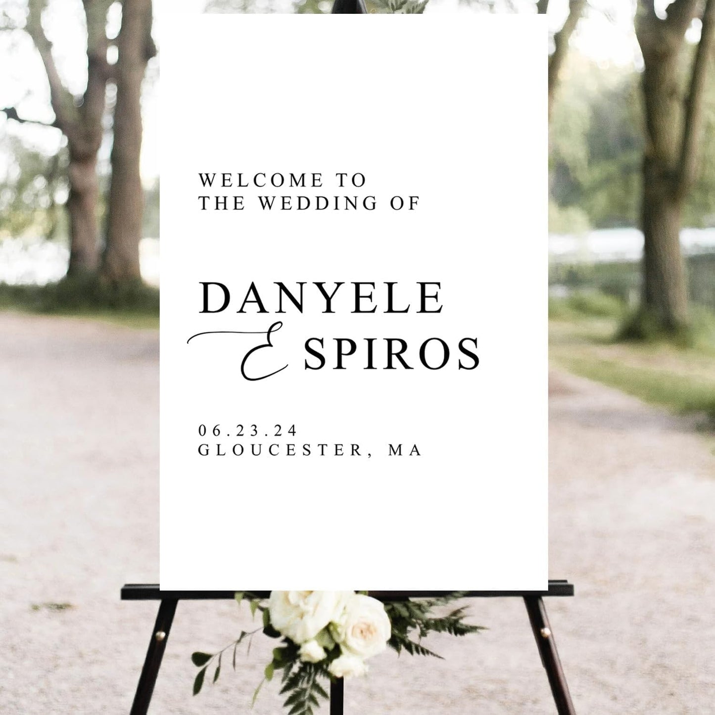 Modern Simple Wedding Welcome Signs, Customized Wedding Welcome Sign, Custom Wedding Welcome Sign