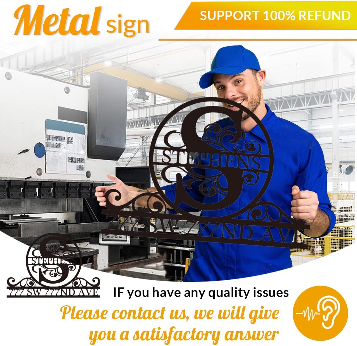 Custom address sign, Custom Signs Outdoor, Personalized Address Plaques for house numbers,House Address Numbers Metal Sign,Name Signs,Family Name Sign