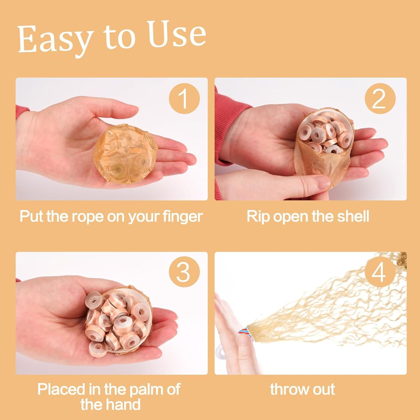 Confetti Poppers, 30Pack Plastic No Mess Streamers, Party Poppers for Birthday,Wedding,Celebrations,Graduation Party (Gold, 30 Pack)