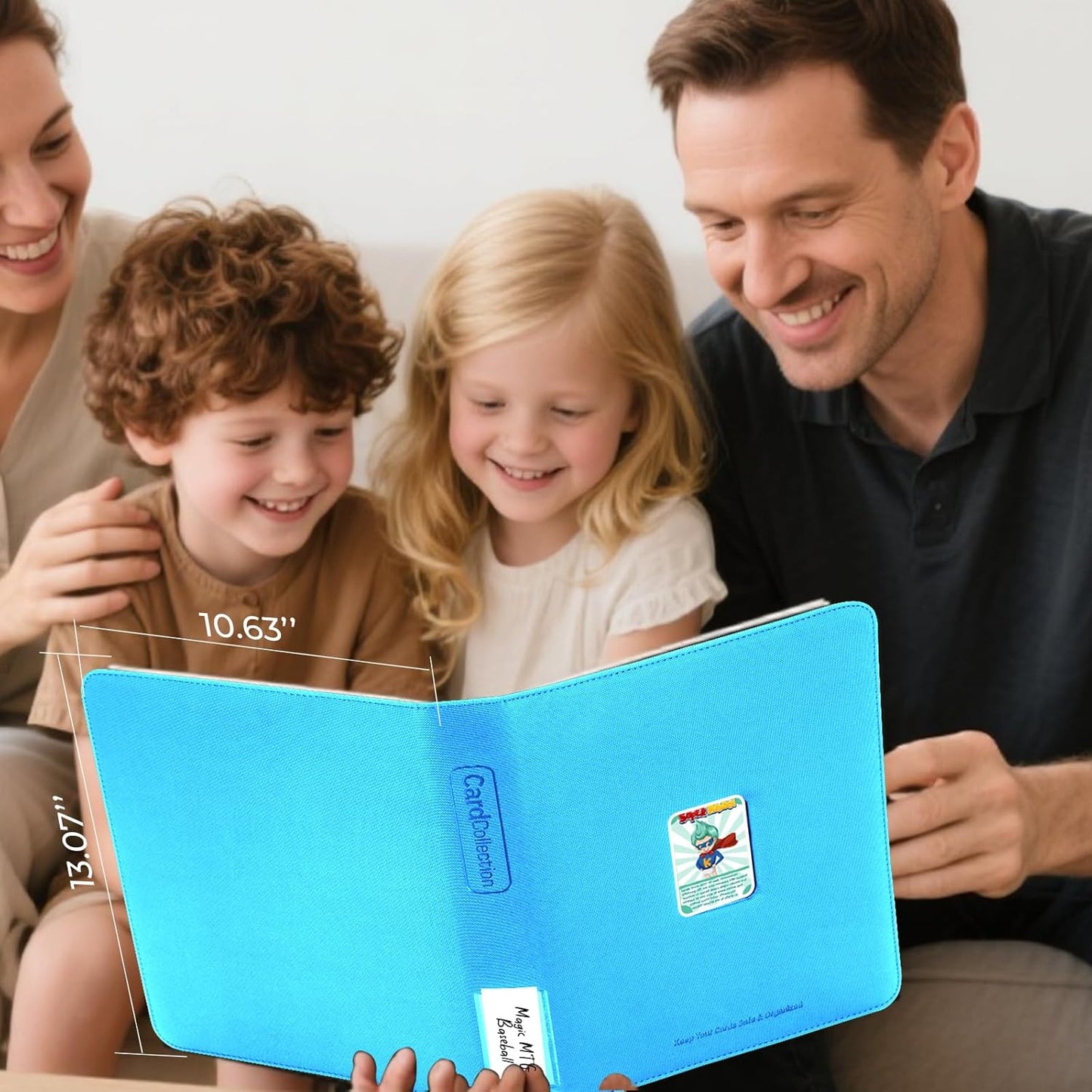 Premium ZiP Trading Cards Binder 9 Pockets, 936 Cards, Large Cards Book Album with Front Window & Lable Pocket, Card Collection Folder for TCG, MTG, Baseball, Football, Soccer and Games Cards