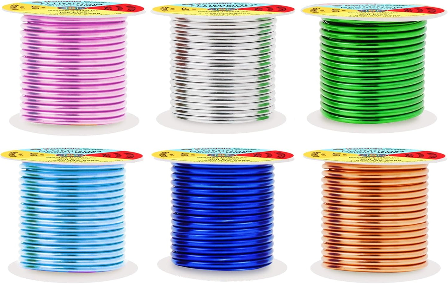 Mandala Crafts 10 Gauge Anodized Aluminum Craft Wire for Jewelry Making - 120 FT Colored Flexible Silver Copper True Blue Pink Ice Blue Green Wire - Bendable for Bonsai Armature Crafting Sculpting