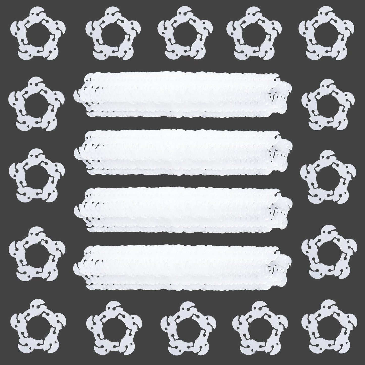 200PCS Balloon Arch Clips, Reusable Balloon Clips for Balloon Arch, Plastic Balloon Supplies for Stand, Balloon Garland Clips for Party Wedding Baby Shower Decorations