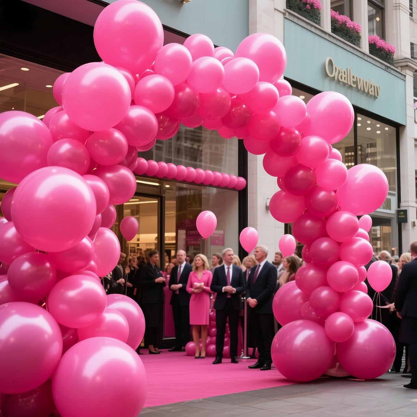 KAWKALSH Hot Pink Balloon 12 Inch, 110pcs Latex Party Balloons Helium Bright Color for Birthday Baby Shower Wedding Party Supplies Arch Garland Decoration