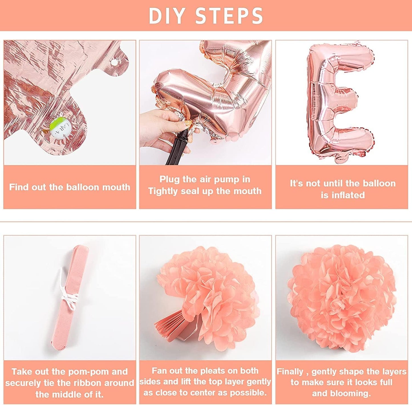 Rose Gold Bachelorette Party Decorations Bridal Shower Decoration Kit with Wifey for Lifey Banner,Champagne Glass Foil Balloons,Bride Foil Balloon,Paper Pom Poms, Tassel Party Supplies