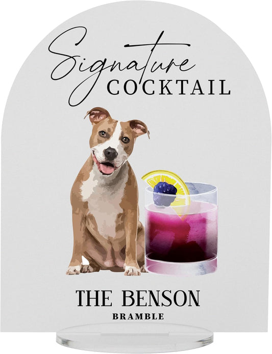 Pet Signature Drink Wedding Signs