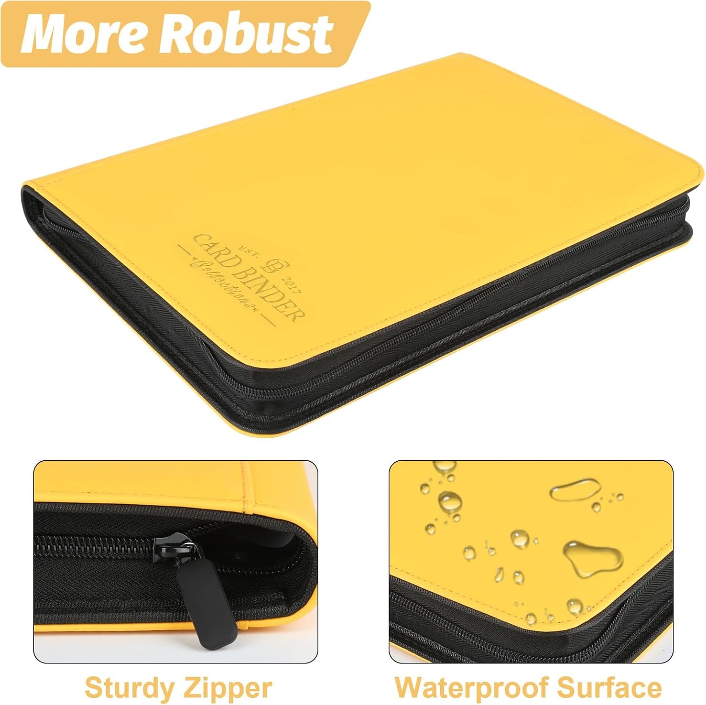 Trading Card Binder, Card Collection Binder Album Folder with 540 Side Loading Pockets, 9 Pocket Trading Card Album Folder for TGC,MTG, Baseball Cards, Yugioh