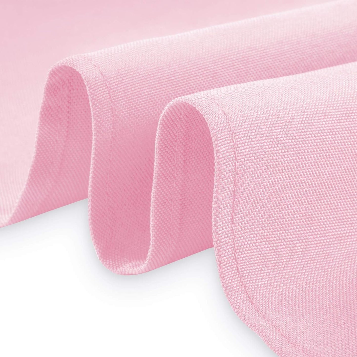 Lann's Linens - 10 Premium 132" Round Tablecloths for Wedding/Banquet/Restaurant - Polyester Fabric Table Cloths - Pink
