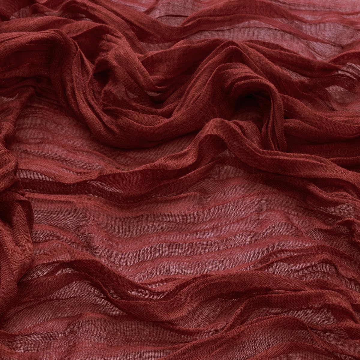 MLMW 4 Pack Christmas Table Runner Cheesecloth Burgundy Boho Cheese Cloth 160 inch Gauze Rustic Sheer Table Runner 13.3ft for Party Wedding Baby Bridal Shower Birthday