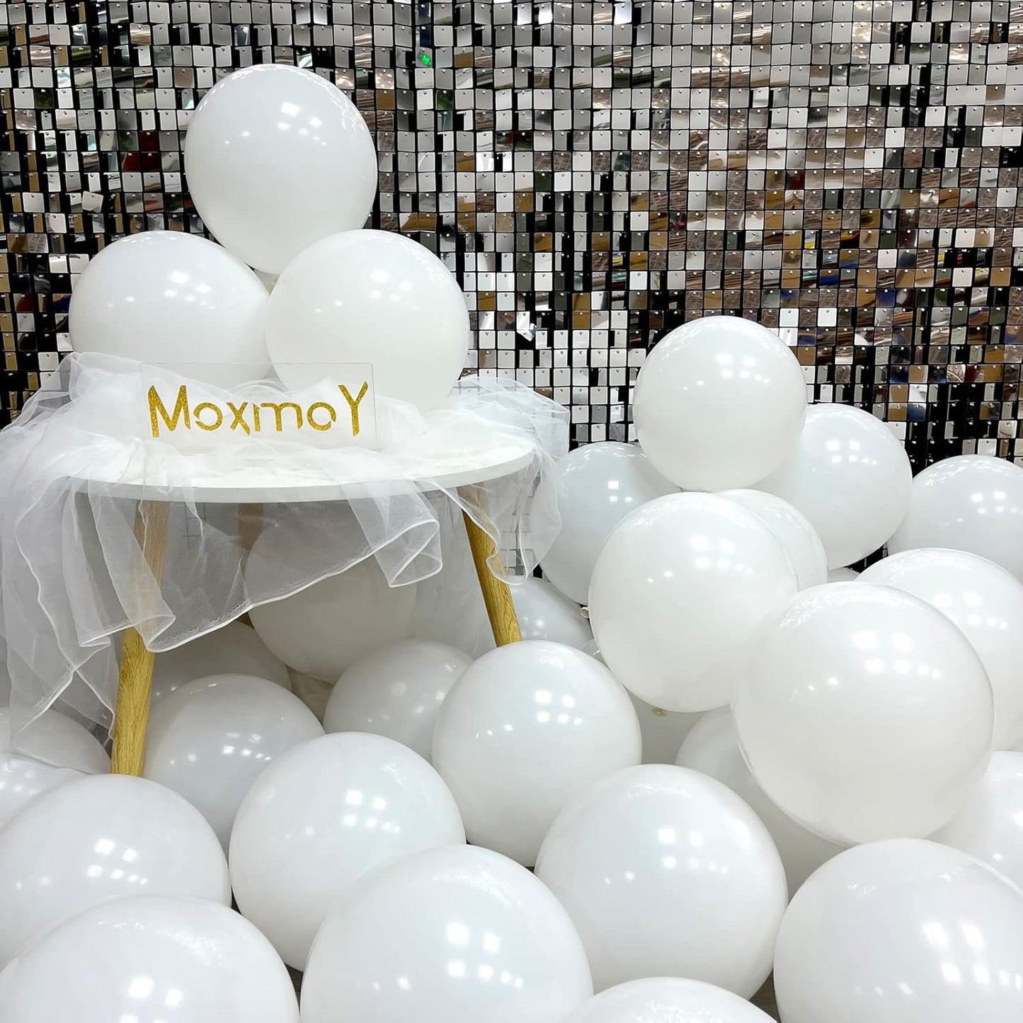 White Balloons 50pcs 12" Party Decoration Matte Latex Balloonfor Birthday Wedding Engagement Anniversary Christmas Festival-White