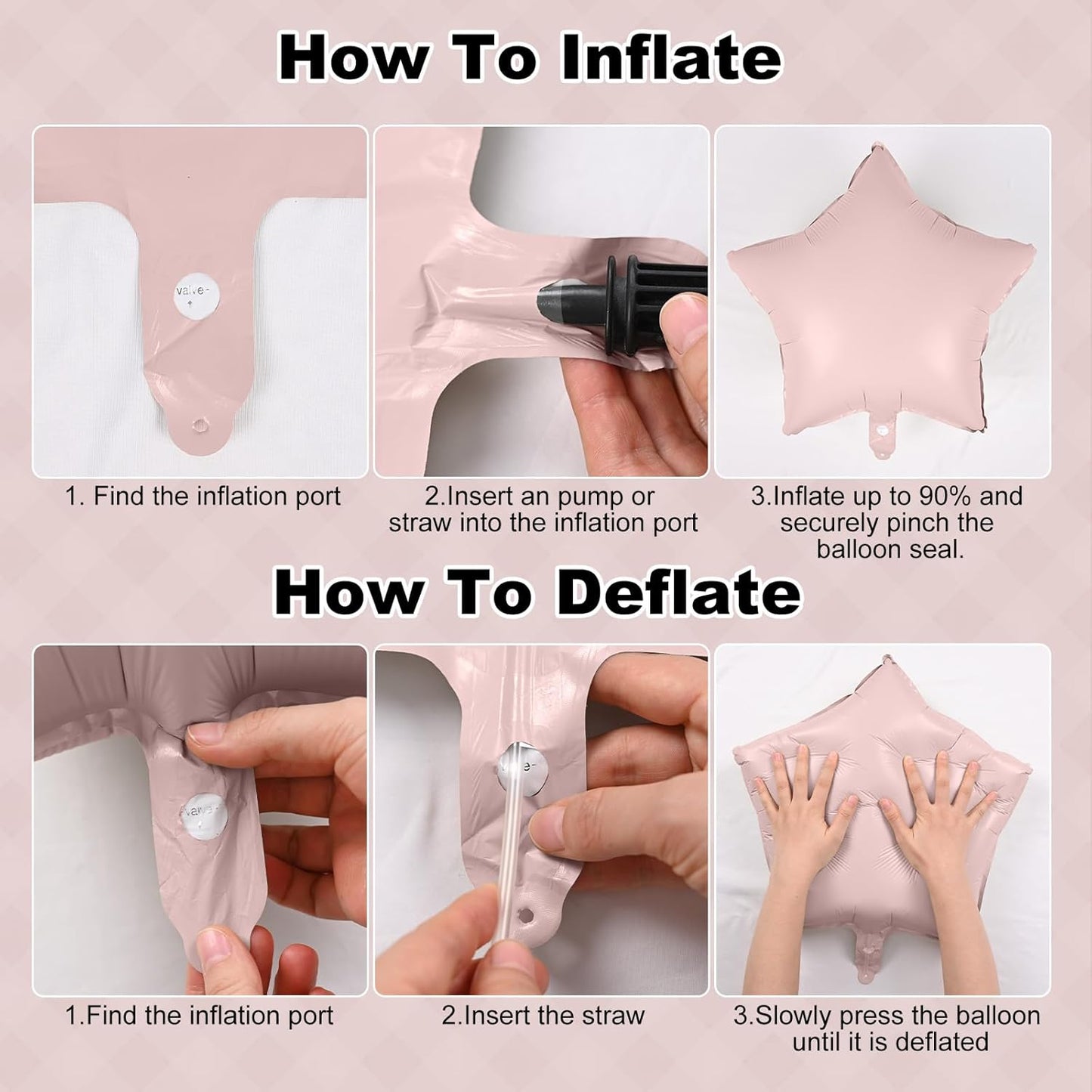 Pastel Pink and White Balloons Heart Shape Balloons, Light Baby Dusty Pink White Coquette Party Decorations with 18 inch Clear Heart Mylar Balloon for Princess Girl Just Want to Be One Birthday Decor