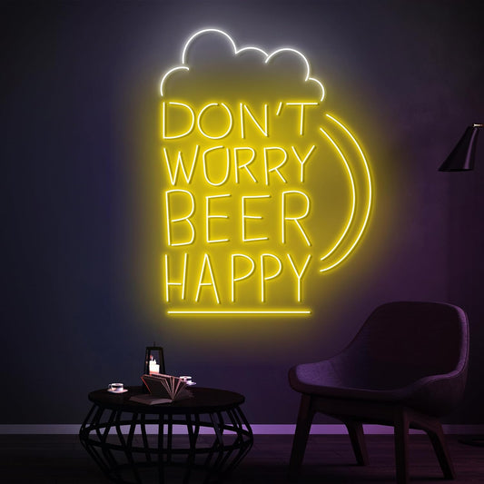 Handmadetnoensign Personalized Billiards Neon Sign, Custom Billiard Decor Led Light, Decorative Wall Art Lights Signs, Lounge, Game Room Gifts For Friends, Kids, Dad, Brother (Beer)