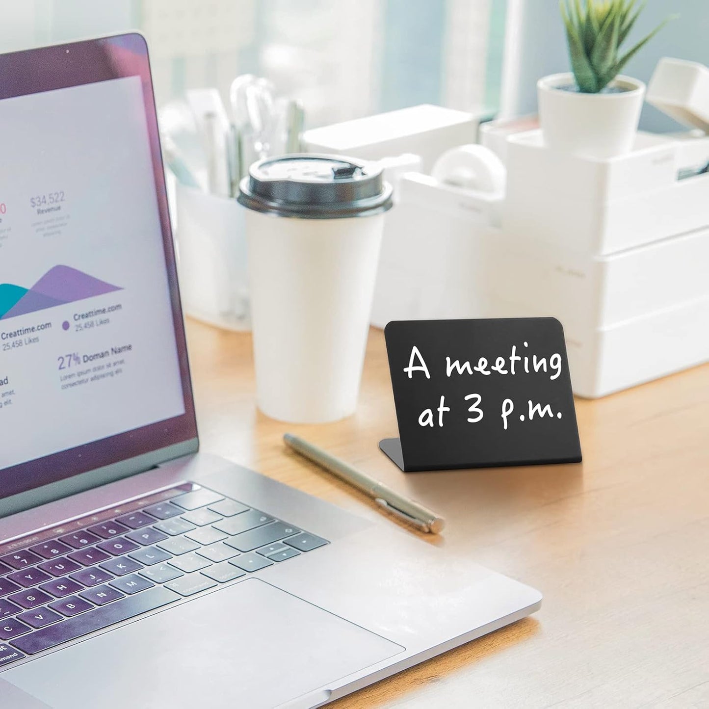 20 Pack Mini Chalkboard Signs for Food, ALOTCHE Tabletop Chalkboard Labels L-Shaped Rustic Tabletop Buffet Table Signs for Weddings, Birthday Parties, Message Board Signs, Bakery and Retail