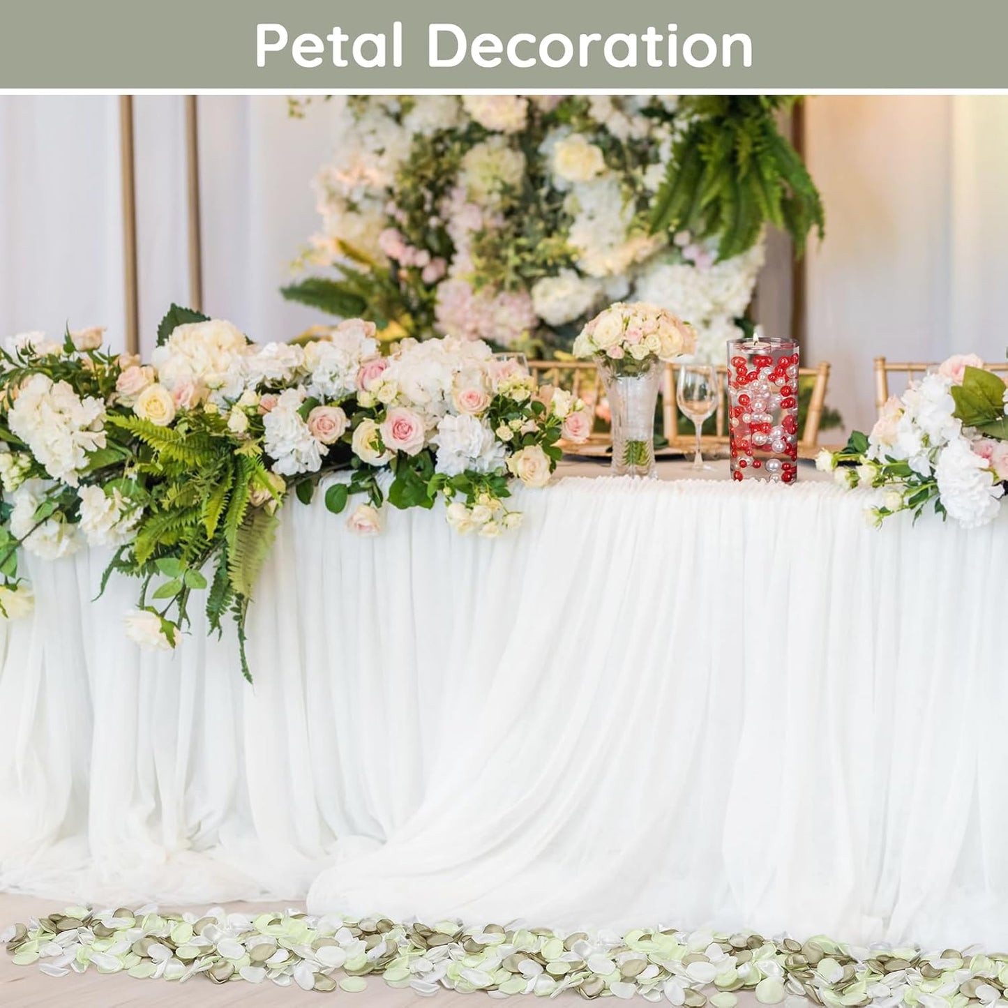 Suream 600 Pieces Rose Petals for Decoration, Avocado Green Scatter Petals for Wedding Aisle Scatter, Flower Petals Decrations for Flower Girl Basket Birthday Party Romantic Night Home Decor