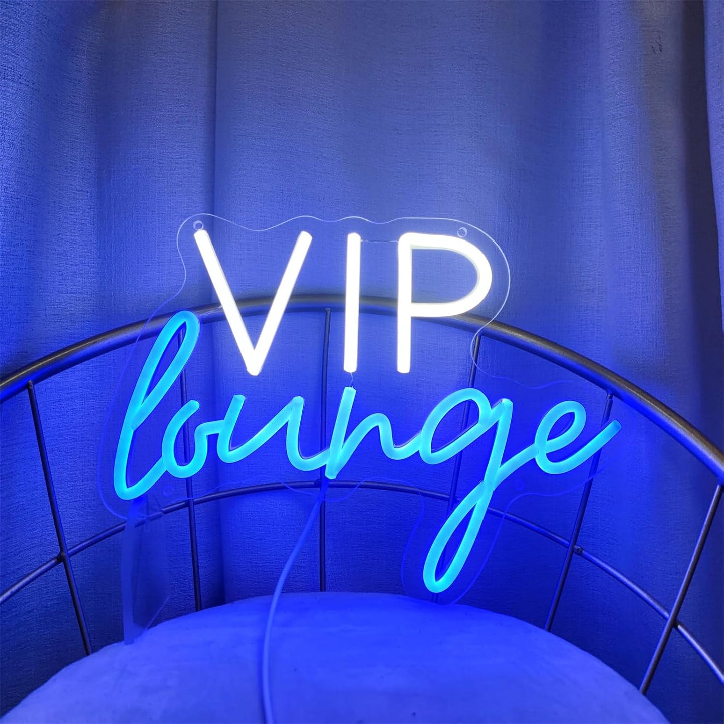 VIP Lounge Neon Sign VIP Light up Signs for Wall Decor, LED Lounge Sign LED Word Light Sign for Bar Hotel Cafe VIP Room Home Decoration, 13.3" x 9.8"