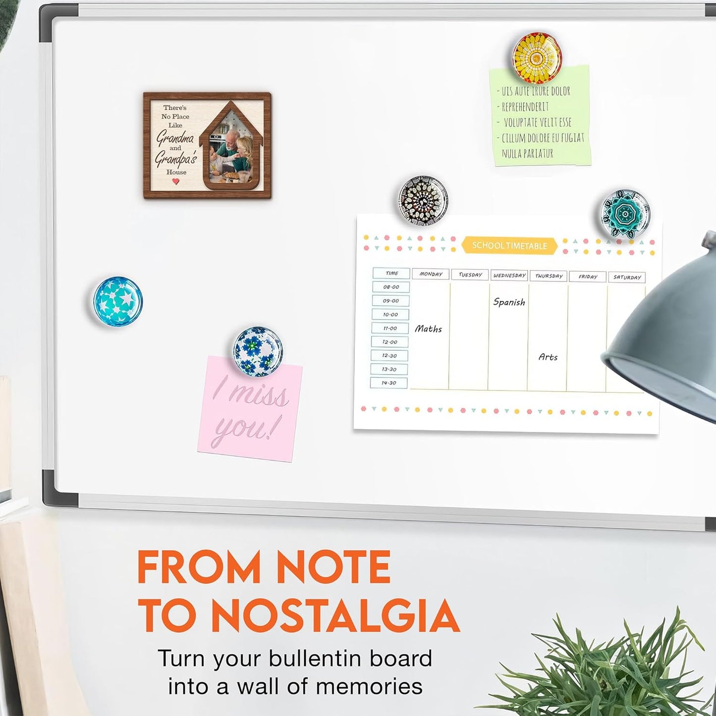 Magnetic Picture Frames - GRANDMA & GRANDPA'S HOUSE - Christmas Gift for Grandparents - Unique Magnet Photo Frame For Women, Men - Magnetic Frames for Refrigerator, Locker & More