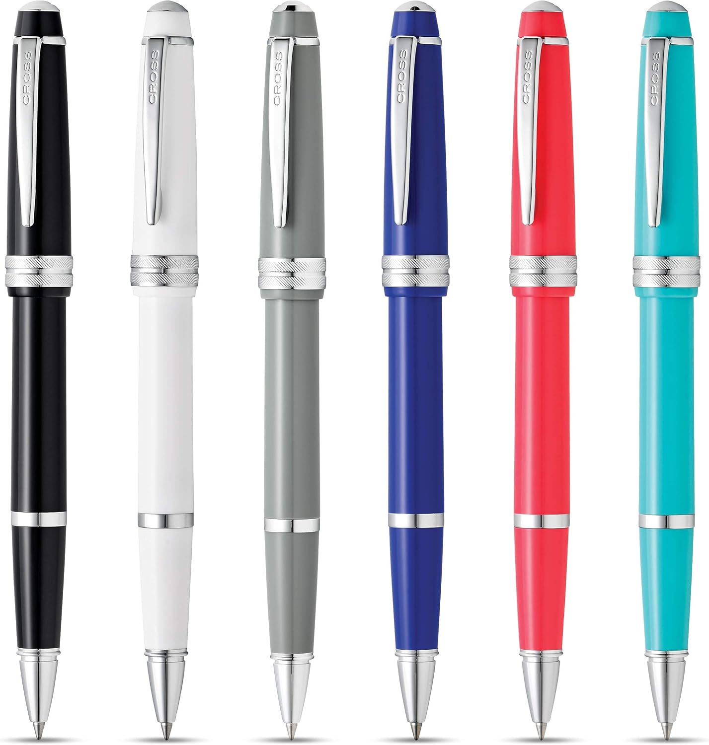 Cross Bailey Light Refillable Rollerball Pen Presented in a Everyday Gift Box - Medium Point, Black Ink, Polished Teal