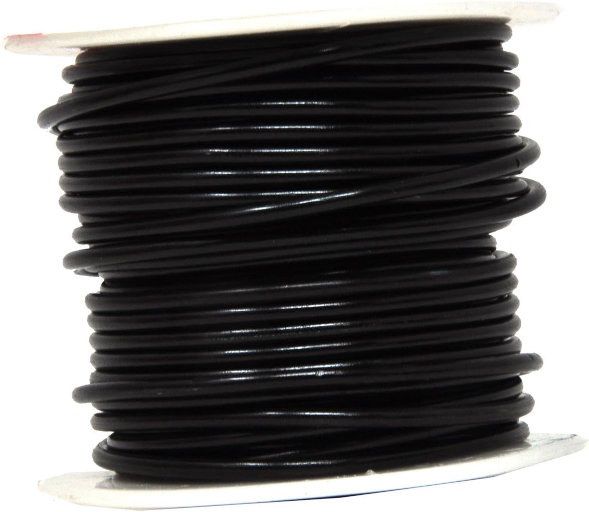 Mandala Crafts 12 Gauge Anodized Aluminum Craft Wire for Jewelry Making - 276 FT Colored Flexible Silver Copper True Blue Black Red Kelly Green Wire - Bendable for Bonsai Armature Crafting Sculpting