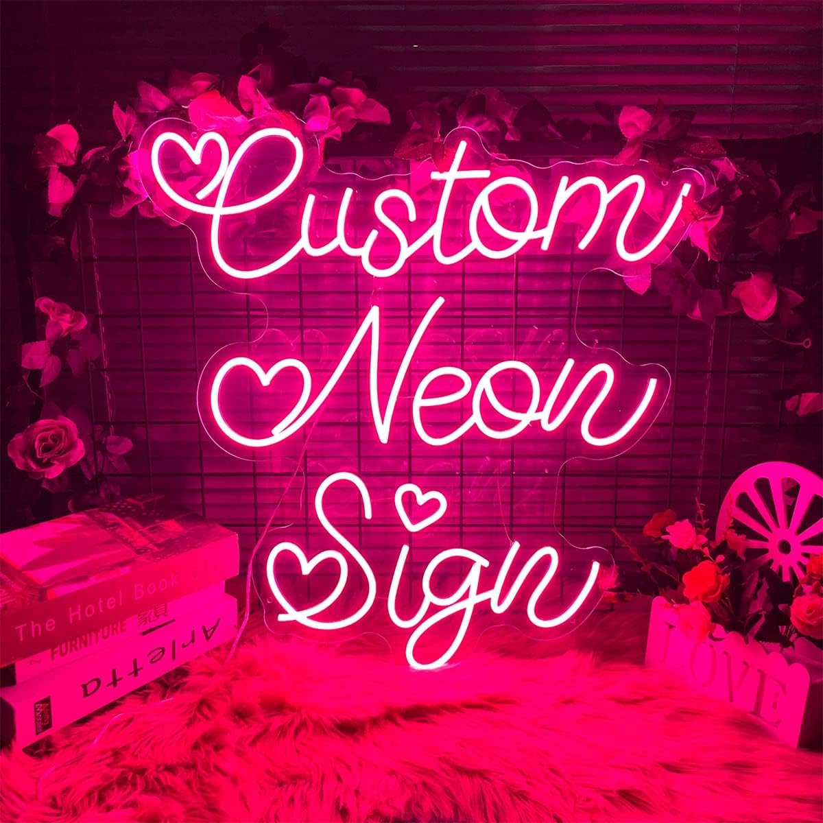 Custom Neon Sign for Wall Decor Personalized LED Neon Wedding Light Sign Customizable Bedroom Room Decor Aesthetic Birthday Gift