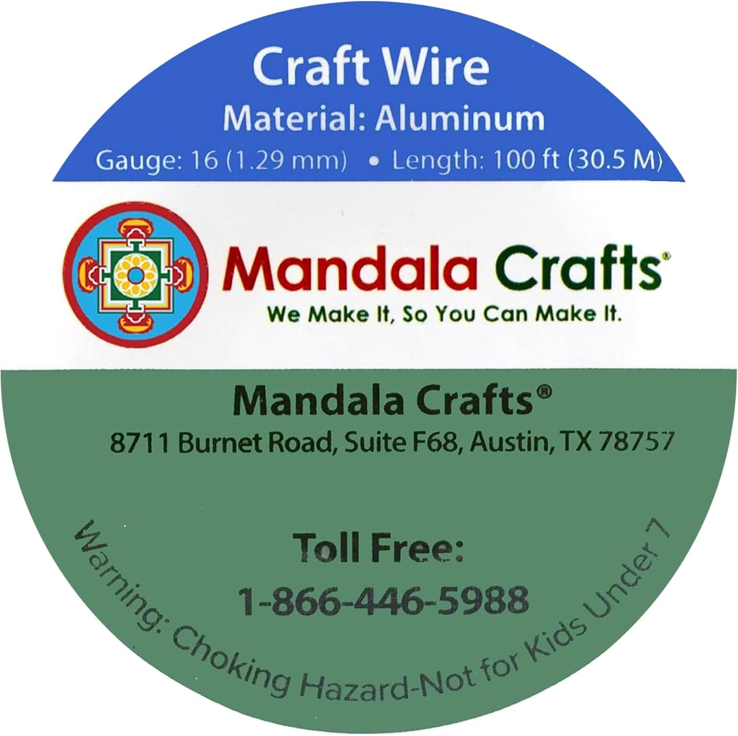 Mandala Crafts 16 Gauge Anodized Aluminum Craft Wire for Jewelry Making - 100 FT Colored Flexible Lavender Wire - Bendable for Bonsai Armature Crafting Sculpting