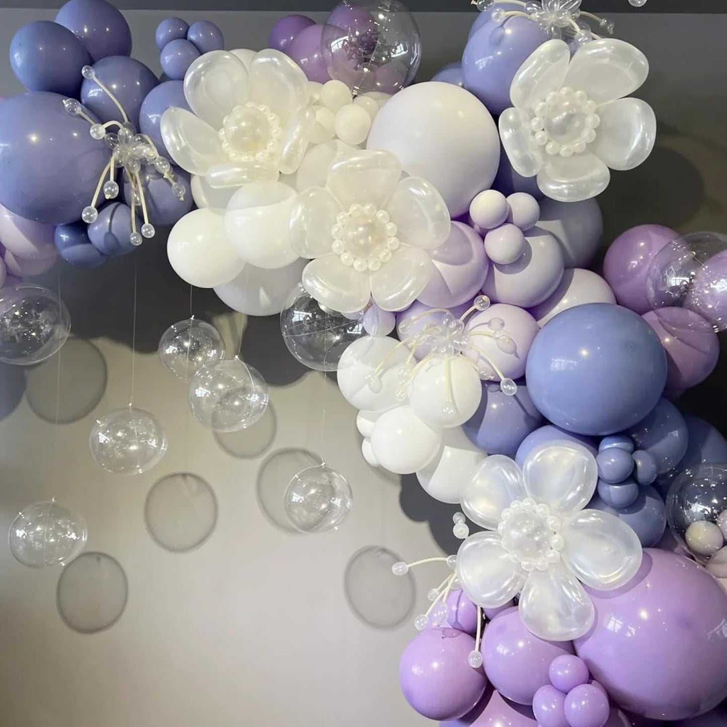 90pack Pastel Purple Balloons Different Size 18/12/10/5 Inch Pastel Purple Balloon Garland Arch Kit for Graduation, Wedding, Birthday, Baby Shower, Anniversary, New Year Party Decorations