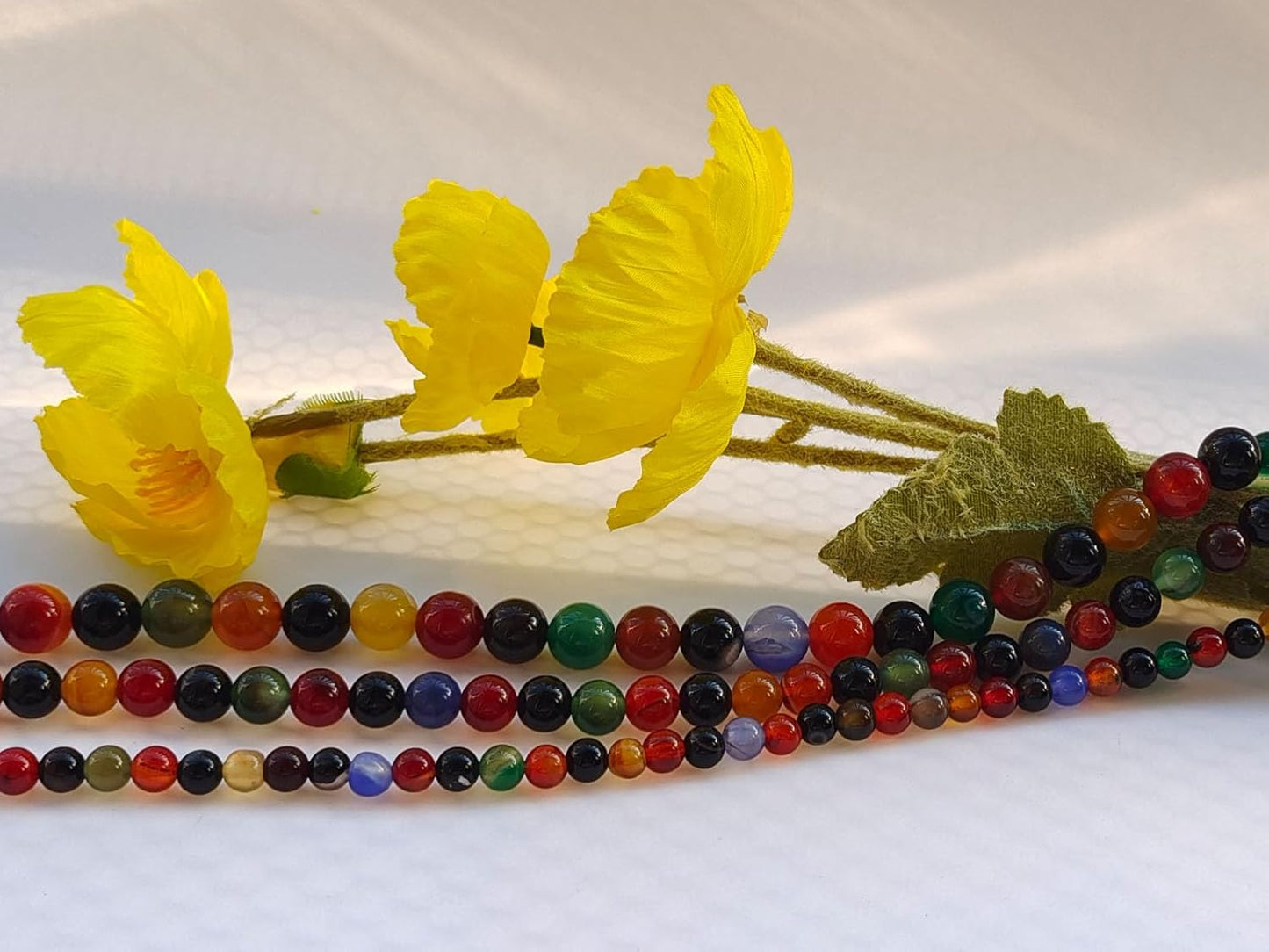 Stone Beads 10mm 60pcs Colorful Agate Beads Round Loose Gemstones Beads for Bracelet Necklace Jewelry Making (10mm, 61011 Colorful Agate)