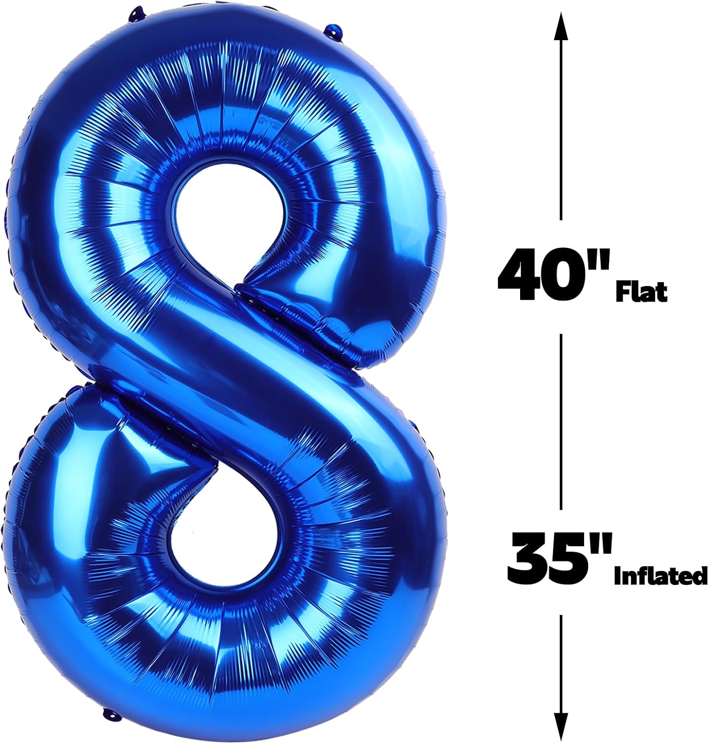 Giant Navy Blue 18 Balloon Number 40 Inch, 18 Number Balloons Birthday Supplies, 18 Year Old Birthday Party Celebration, 18 Balloons Graduations Anniversary Decorations