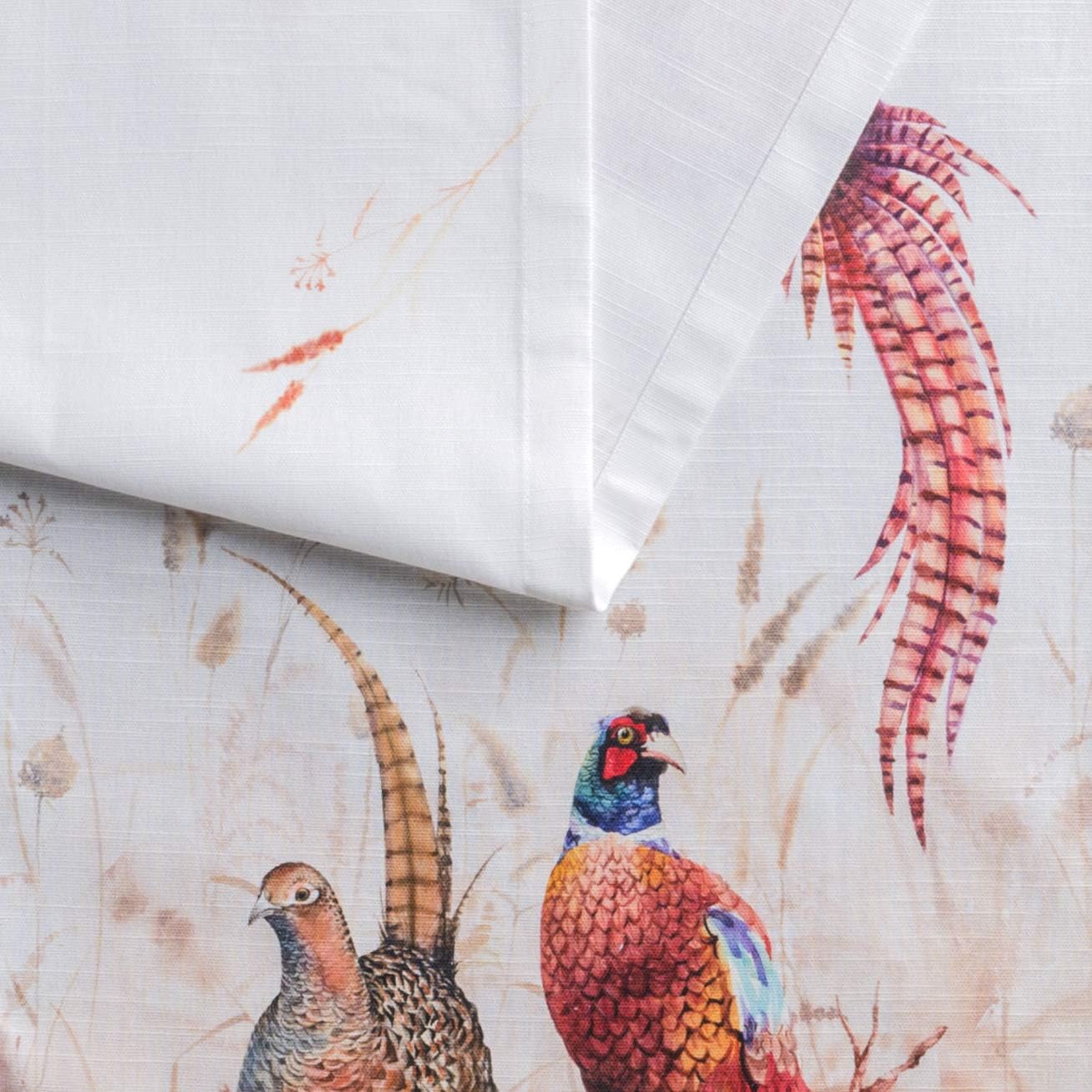 Maison d' Hermine Table Runner 100% Cotton Single Layer Table Runners 48 inches Long for Thanksgiving Christmas Decorations Home Kitchen Dining Party Wedding (Faisan D'Automne, 14.5" x 48")