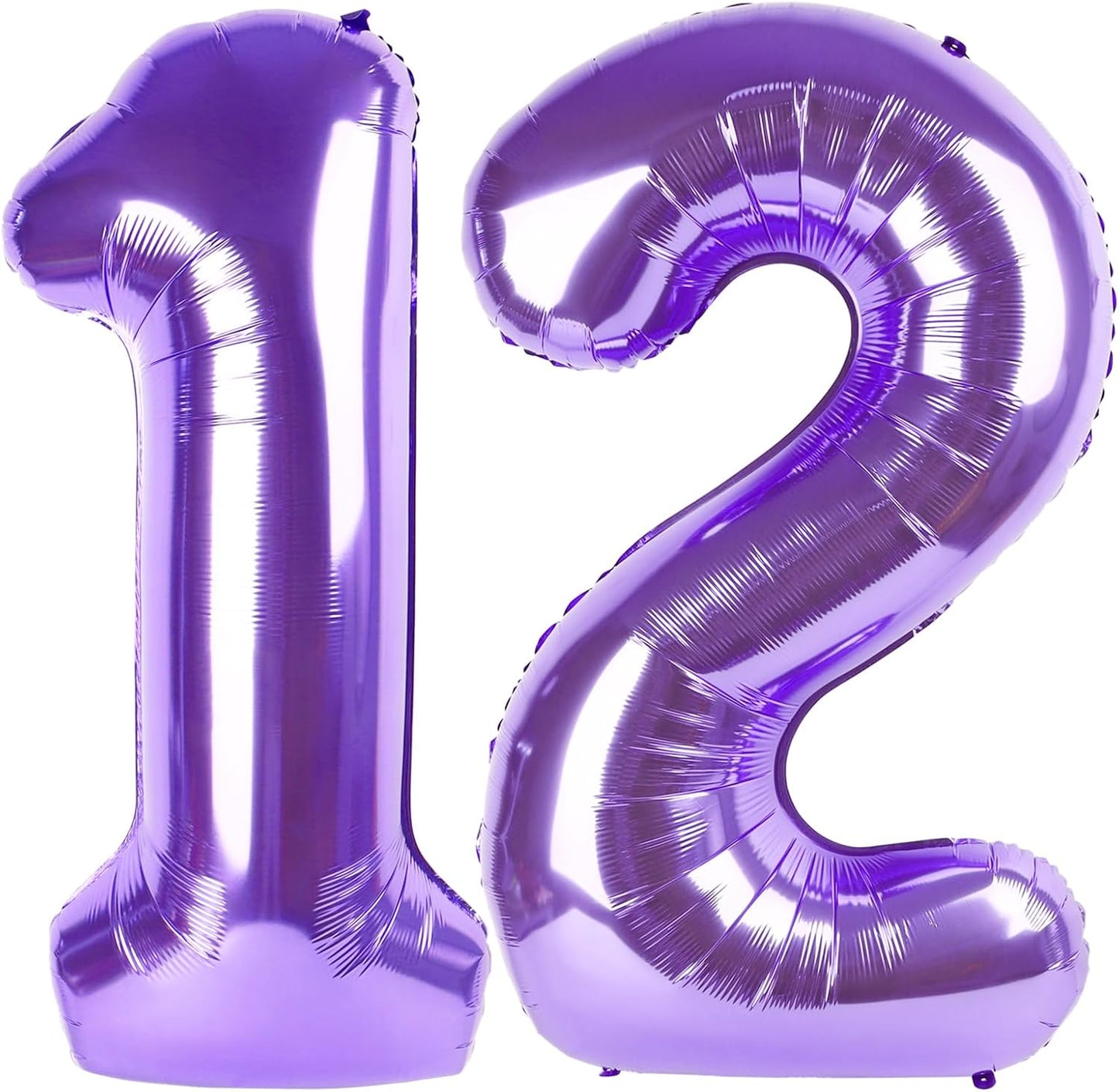 Purple Number 12 Balloon 40 Inch Birthday Decorations, Number 12 Balloon Birthday Party Decorations, Anniversary Decorations Graduations Party Supplies
