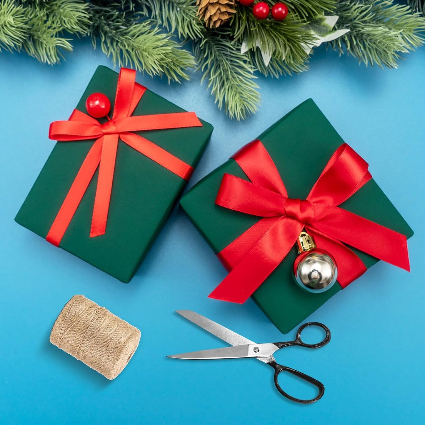 Vanhench 17.5"×963" (80 1/4FT) Parrot Green Wrapping Paper Roll for Wedding, Birthday, Fathers Day, Wrapping Paper for Men, Bouquet Flower Crafts Poster, Green Bulletin Board Paper Roll