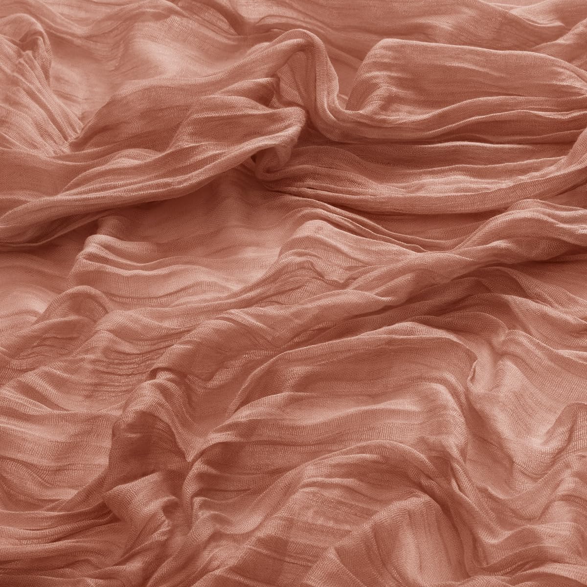 MLMW 4 Pack Dusty Rose Table Runner Cheesecloth Boho Gauze Rustic Cheese Cloth Table Runner 160 inch Sheer 13.3ft for Wedding Party Baby Bridal Shower Birthday