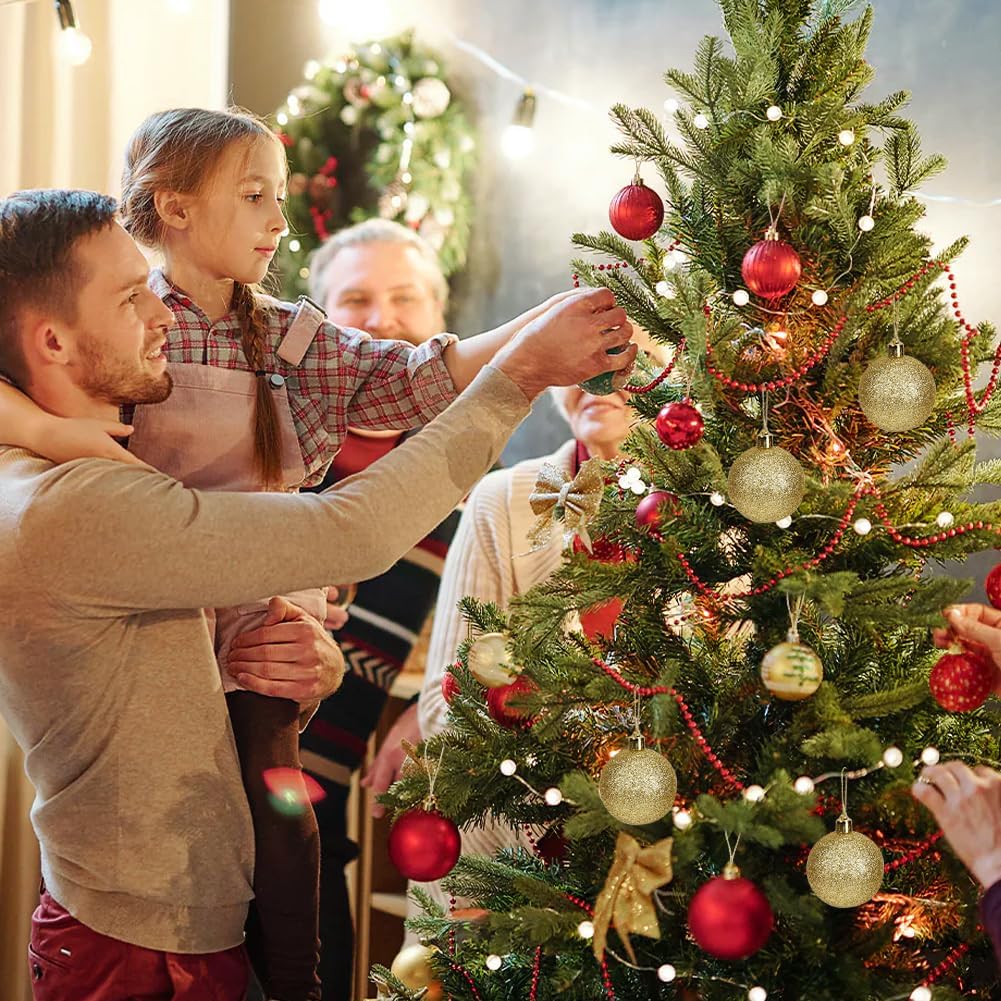 Tenn Well Metallic Gold Twine, 328 Feet 1mm Christmas Gold String Ribbon for Gift Wrapping, Christmas Ornaments, Holiday Decorations, DIY Crafts