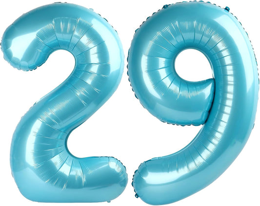 Pearl Blue 29 Number Balloon