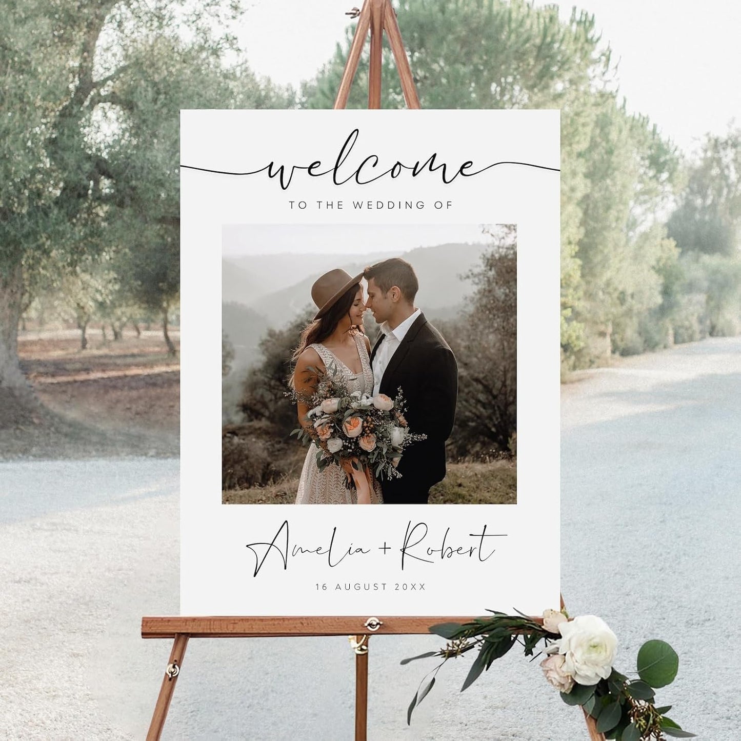 Wedding Welcome Sign, Wedding Welcome Sign Personalized, Wedding Board Modern