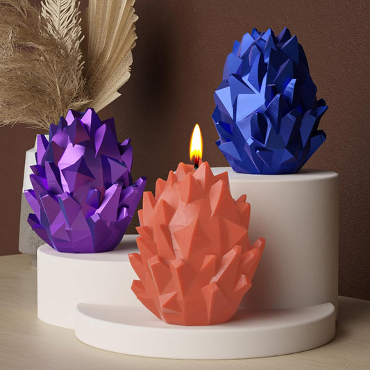 Dragon Egg & Scale Molds - Silicone Resin Casting Molds for 3D Animal & Wave Candle Decor