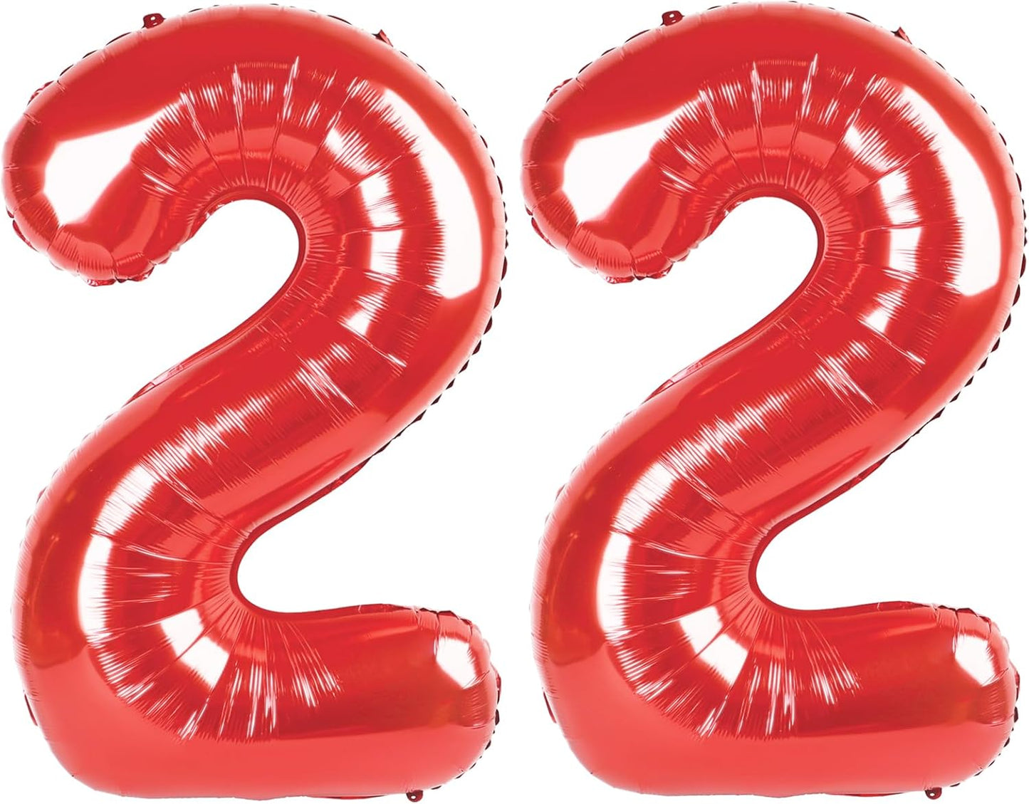 Red Number 22 Balloon