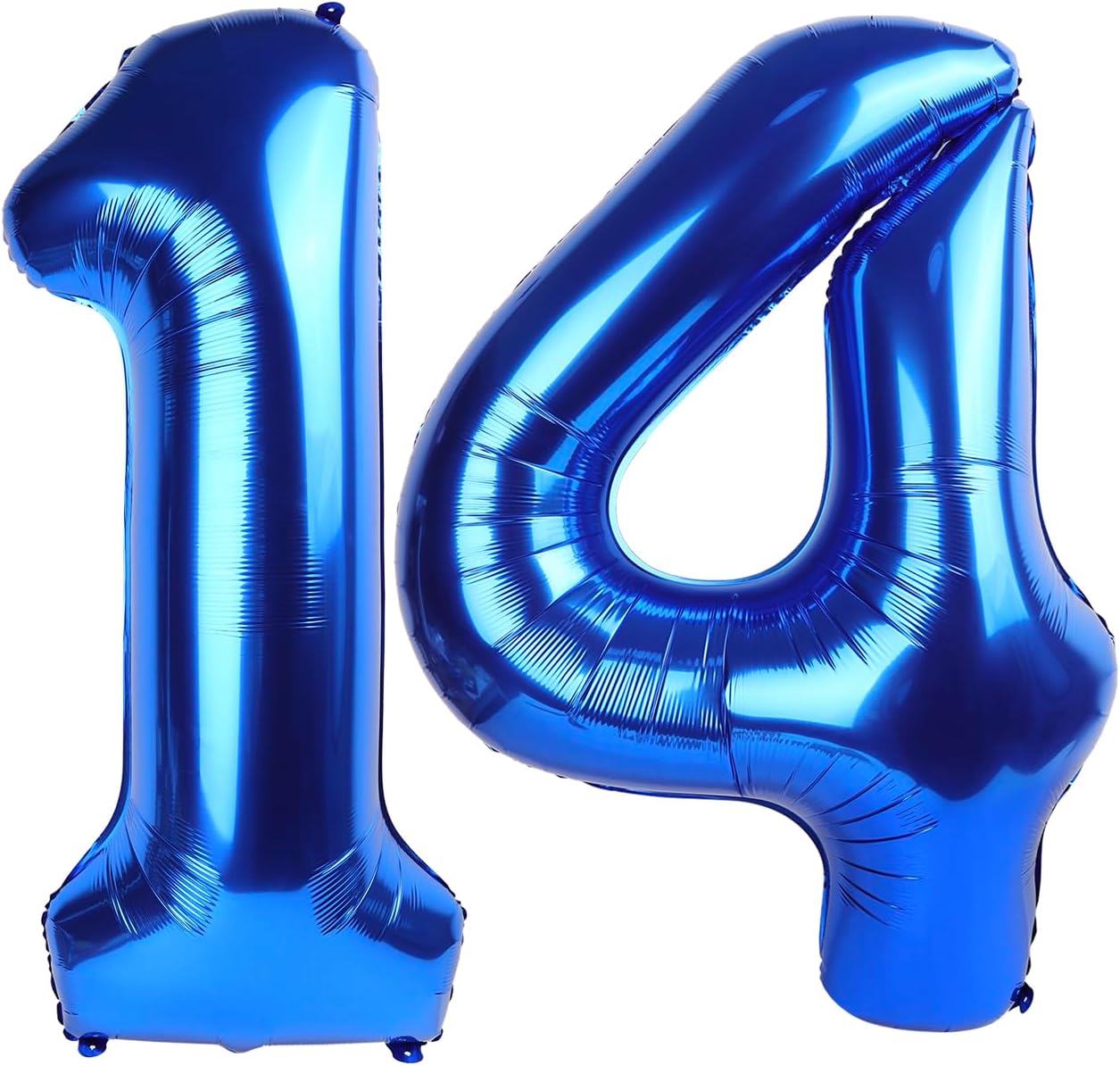 Giant Navy Blue 14 Balloon Number 40 Inch, 14 Number Balloons Birthday Supplies, 14 Year Old Birthday Party Celebration, 14 Balloons Graduations Anniversary Decorations