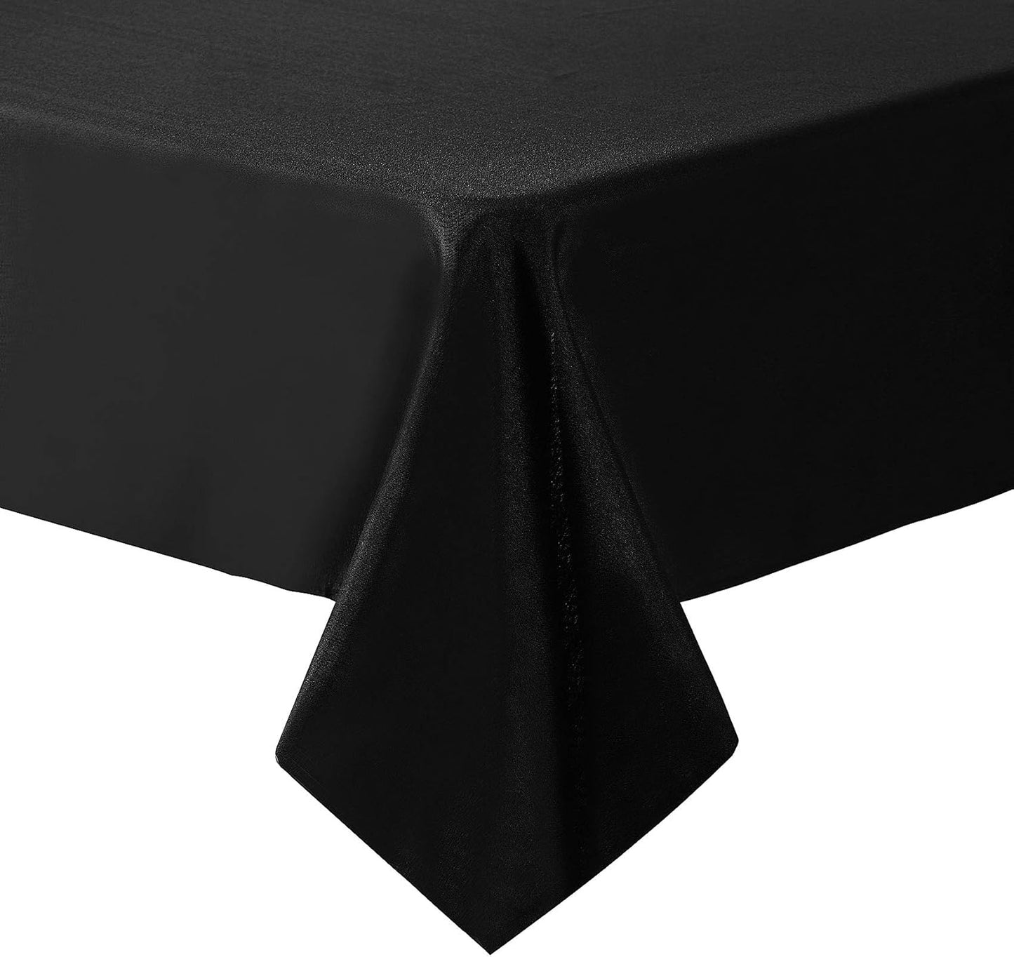 Cupuamon Square Tablecloth 70x70 inch Washable Polyester Fabric Table Cloth for Wedding Party Dining Banquet Decoration（70x70,Black）