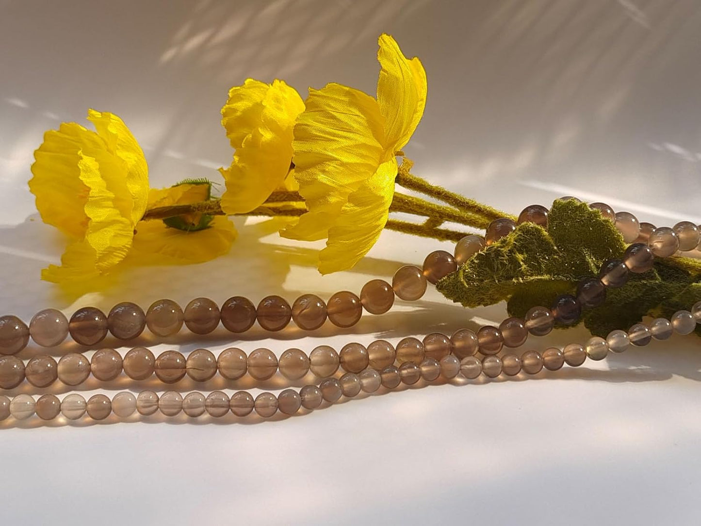 Stone Beads 10mm 60pcs Grey Agate Beads Round Loose Gemstones Beads for Bracelet Necklace Jewelry Making (10mm, 61020 Grey Agate)