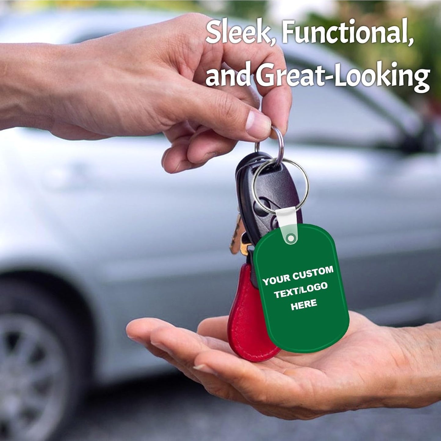 Custom Oval Soft Keychains 500 Pack, Personalized Logo, Text Bulk - Perfect for Tradeshows, Party Favors, Campaign Gifts - Customizable Key Tags