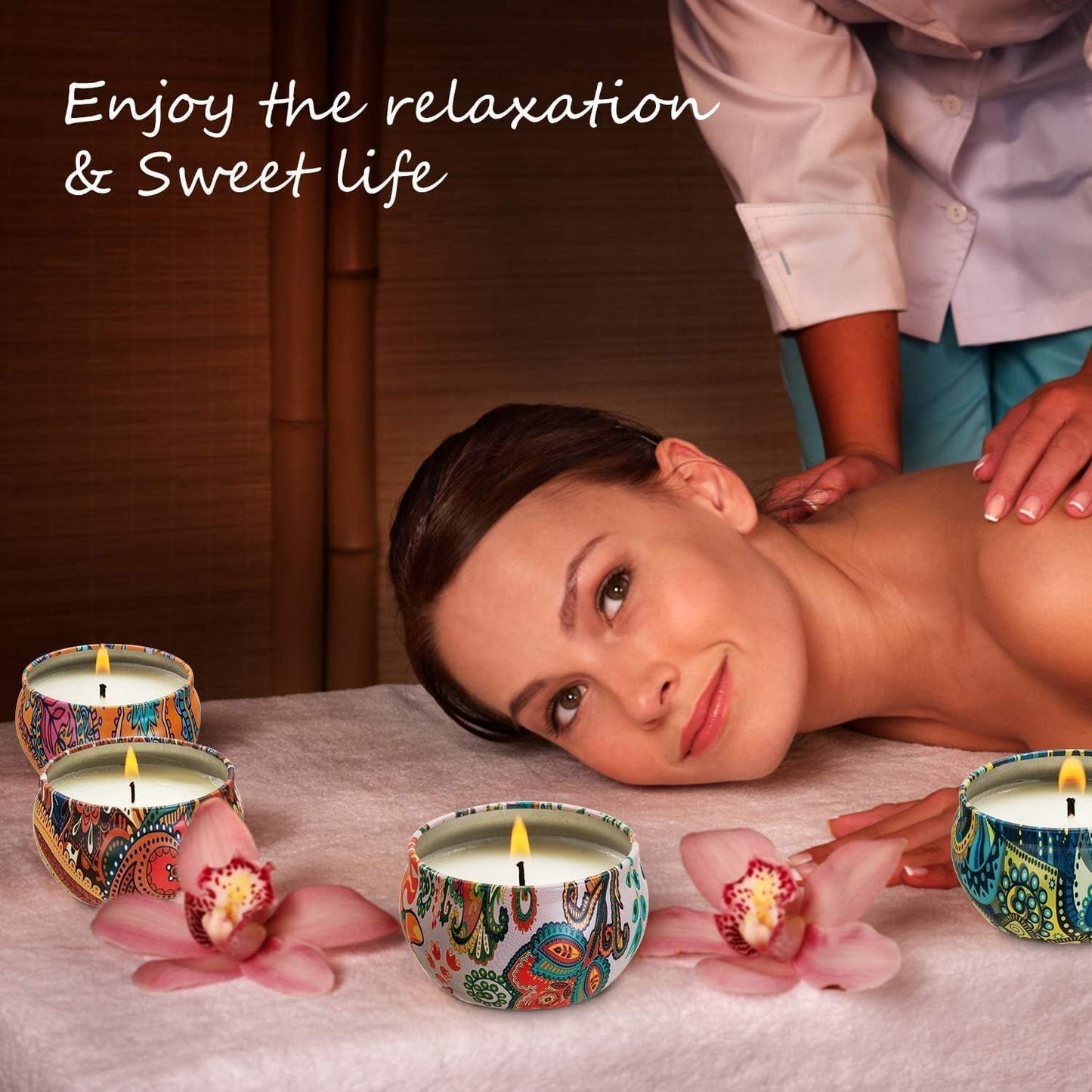 16 Pack Scented Candles Gift Set for Woman, Jar Candle, 2.5 oz Soy Wax Tin Candle-Ideal Gift for Travel Home Décor