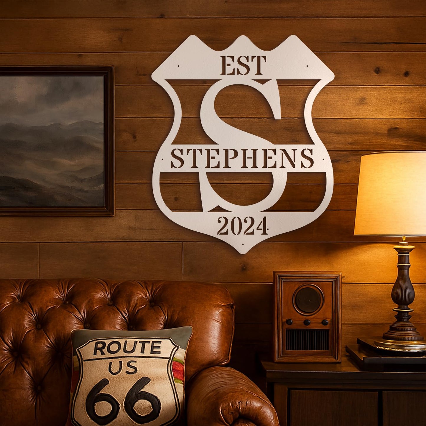 Custom Metal Signs Metal Name Sign Metal Wall Art Split Letter Monogram Wall Decor Metal Wall Art Last Name Sign Family Name Sign Personalized Wedding Gift Fire Pit Sign Outdoor Decor Cabin Sign