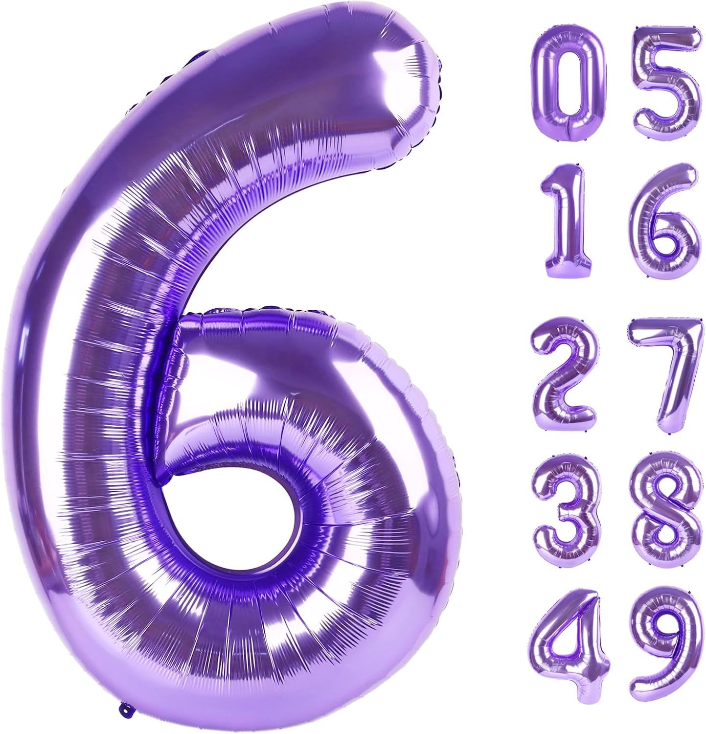 2026 number balloon violet