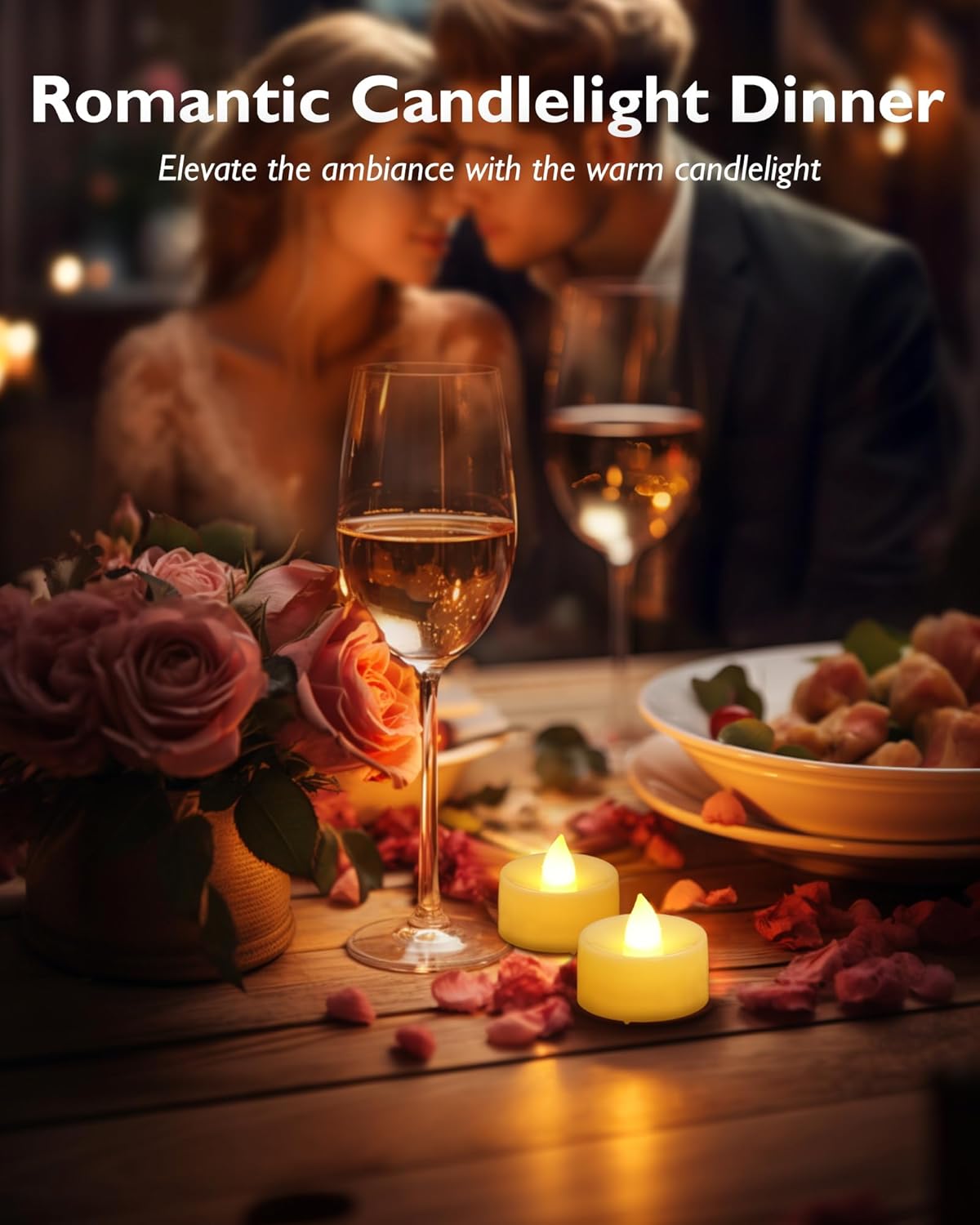 Homemory 12pcs Flameless LED Tea Lights with Remote & Timer, 400+Hours Realistic Flickering Battery Candles for Seasonal, Tabletop, and Centerpieces Decor