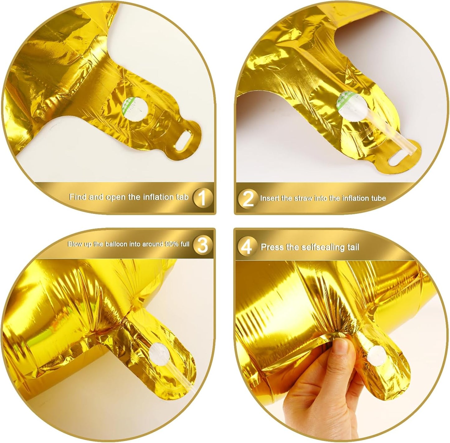Gold 40 Inch 20 Number Balloons, 20 Decorations for 20 Birthday, 2026 Foil Giant Birthday Graduations Anniversary Party Balloon