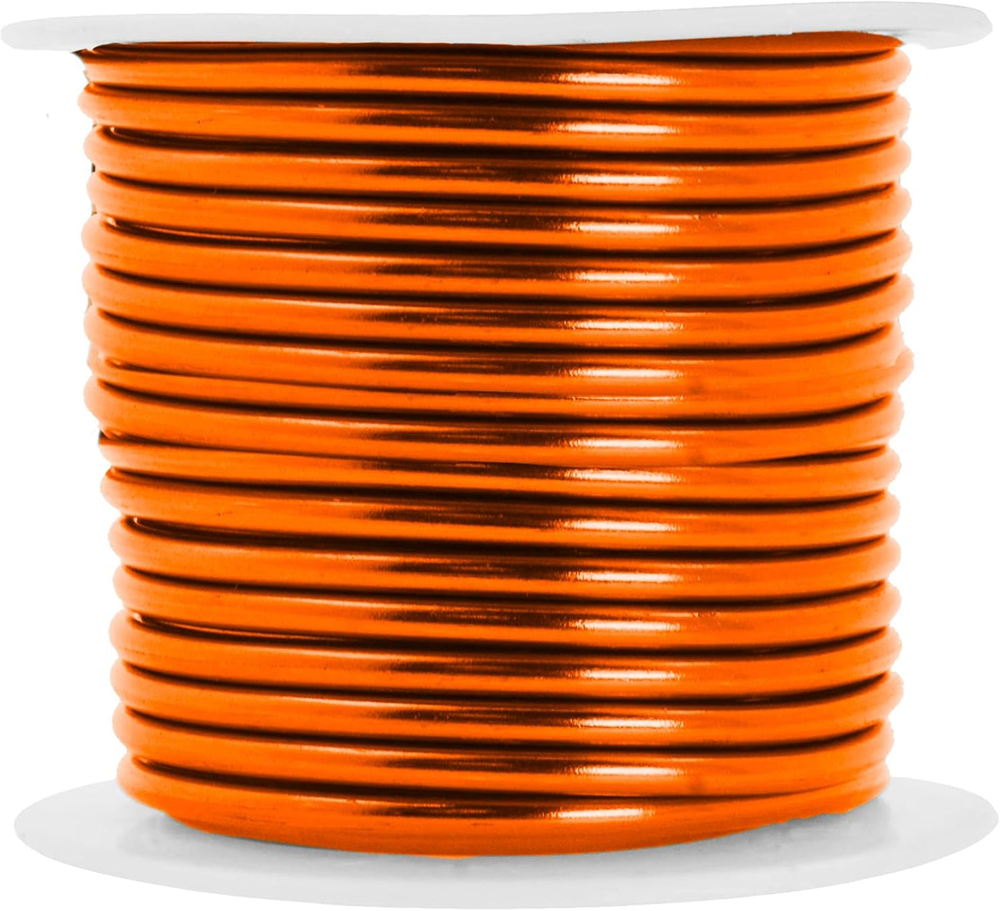 Mandala Crafts 10 Gauge Anodized Aluminum Craft Wire for Jewelry Making - 32 FT Colored Flexible Orange Wire - Bendable for Bonsai Armature Crafting Sculpting