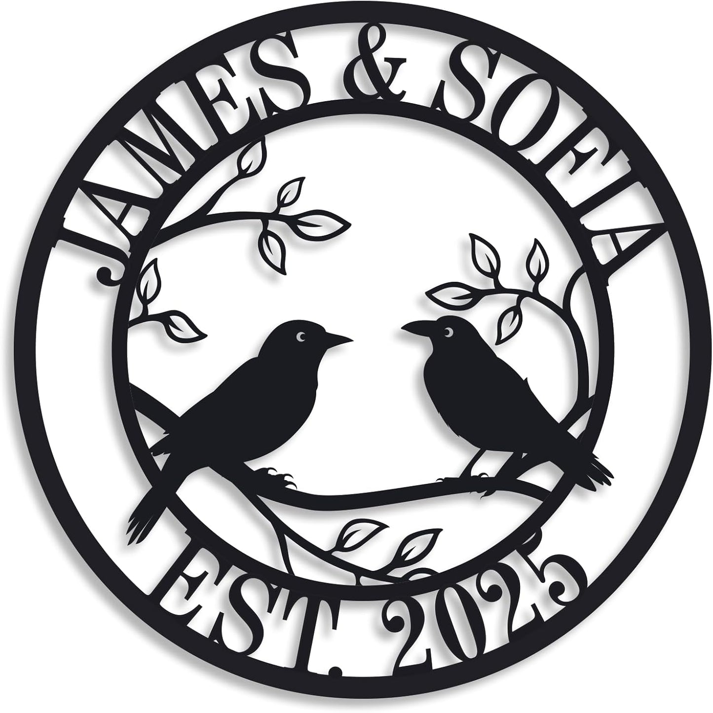 Personalized Anniversary Wedding Gifts for Couple | Wedding Gifts for Couples 2025 | Couples Gift for Her | Anniversary Wedding Date Sign