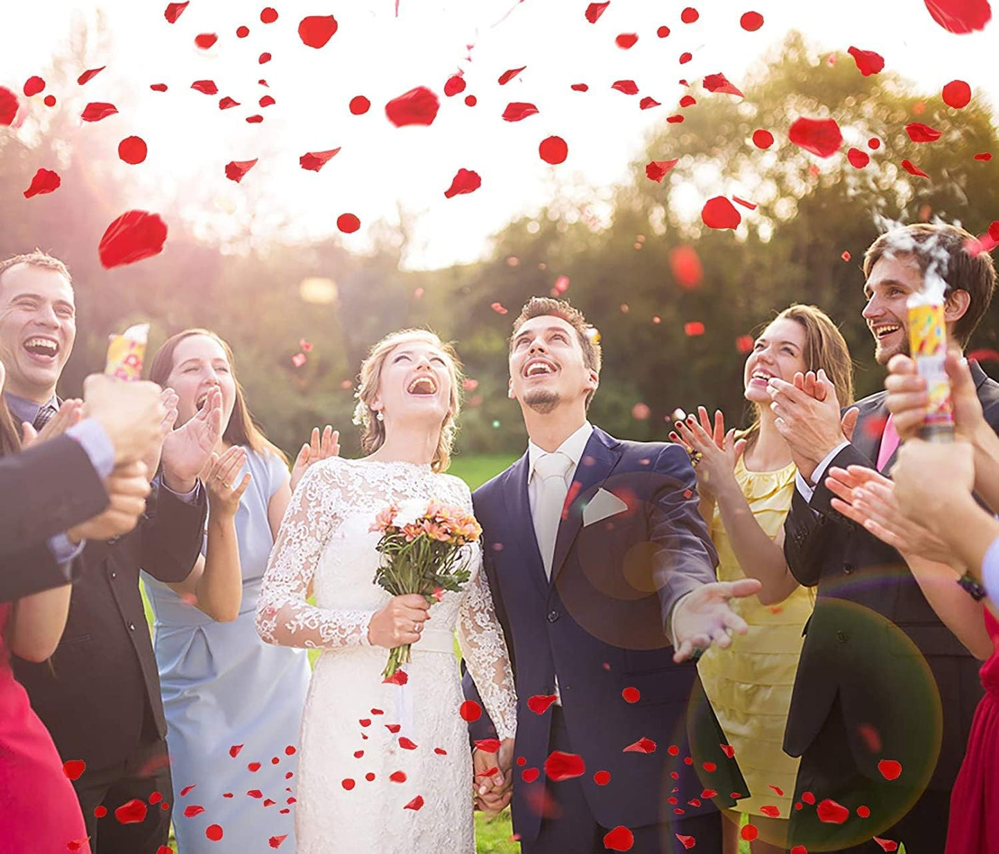 Ouddy Decor 3000 Pcs Rose Petals Artificial Flowers for Valentine's Wedding Decor Romantic Night Bridal Party Home Decorations, Red