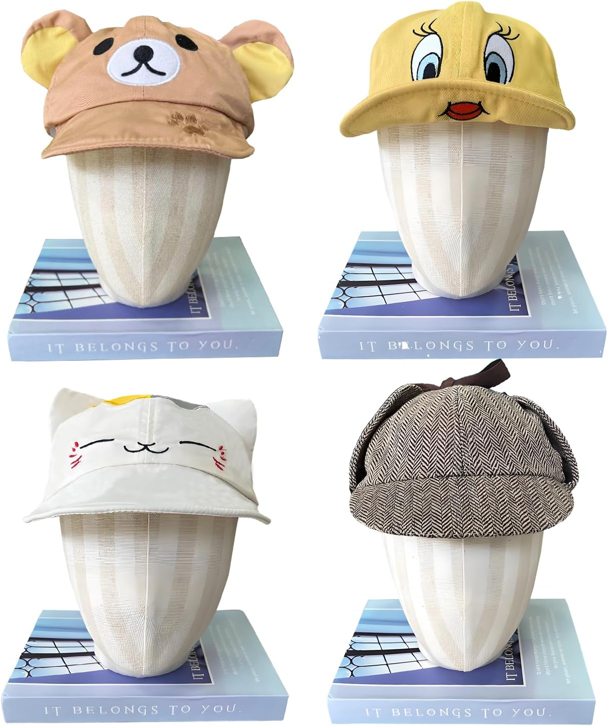 12 Assorted Pattern Funny Party Baseball Caps - Novelty Crazy Party Hats - Perfect Dress Up Costume Hats Photo Booth Props Hat for Adults Teen