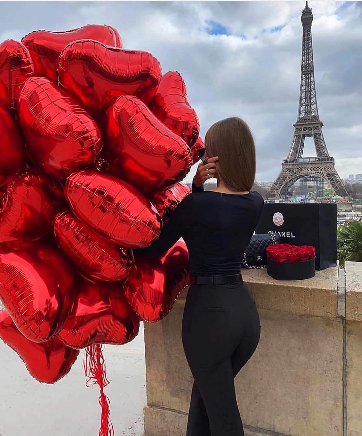 10Pcs Red Foil Heart Shaped Balloons 18 Inch Heart Mylar Balloons For Baby Shower Wedding Valentine Decorations Love Balloons Party Decorations